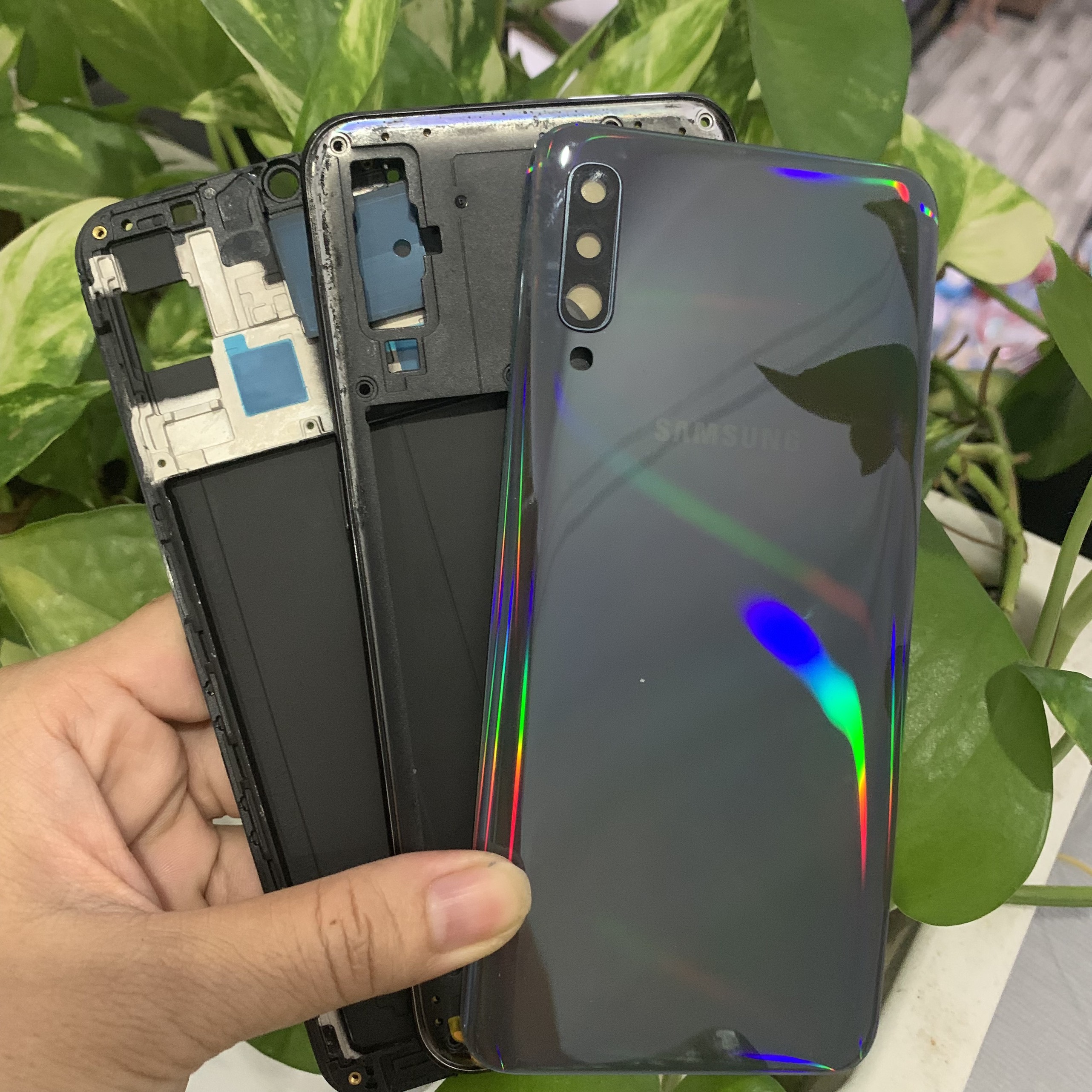 bộ vỏ samsung a50 zin