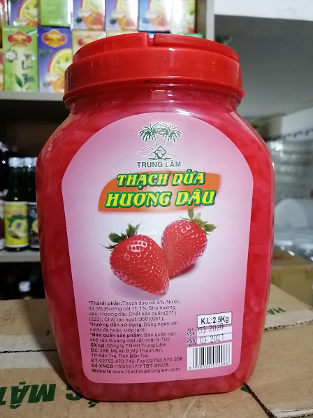 Thạch Dừa Trung Lâm Hương Dâu 2KG5