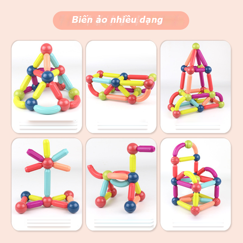 Bộ lắp ghép nam châm ( 36, 42,64) chi tiết
