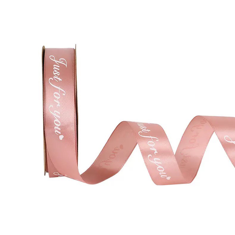 Silk Ribbon with Letters _Roll of 45m _ ❤️ Just for You ❤️   [Size 1cm - 2.5cm]