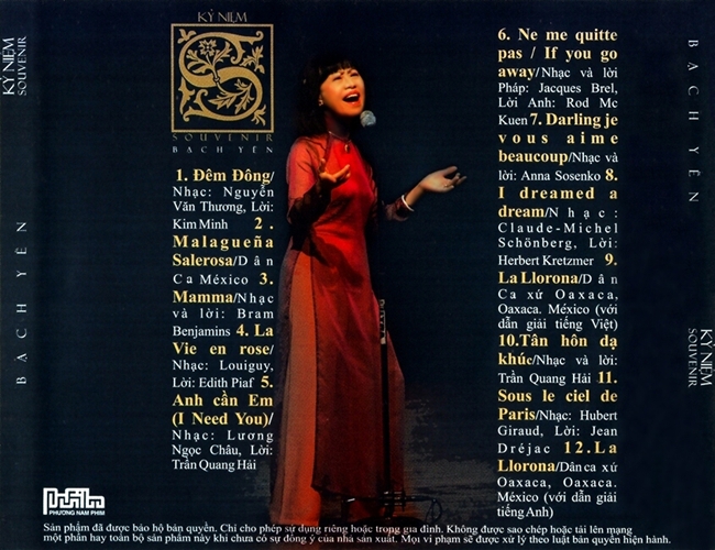 bộ 4 cd nhạc bạch yến (phôi đĩa nhật )