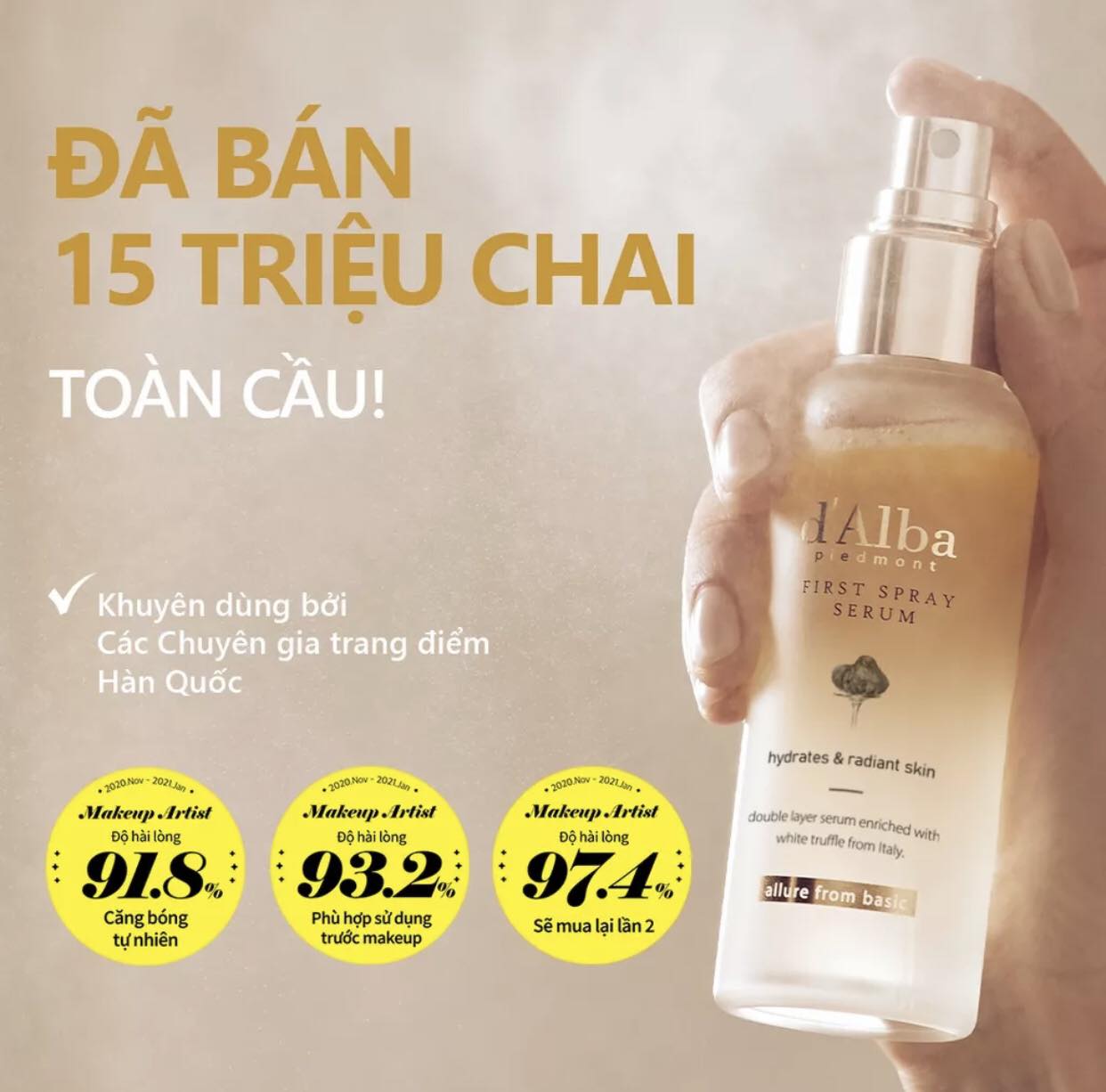 💫💫XỊT KHOÁNG D'ALBA WHITW TRUFLE SERUM SUPREME