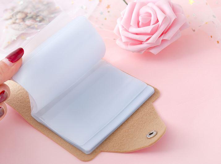Bóp ví đựng thẻ hình heo hồng dễ thương