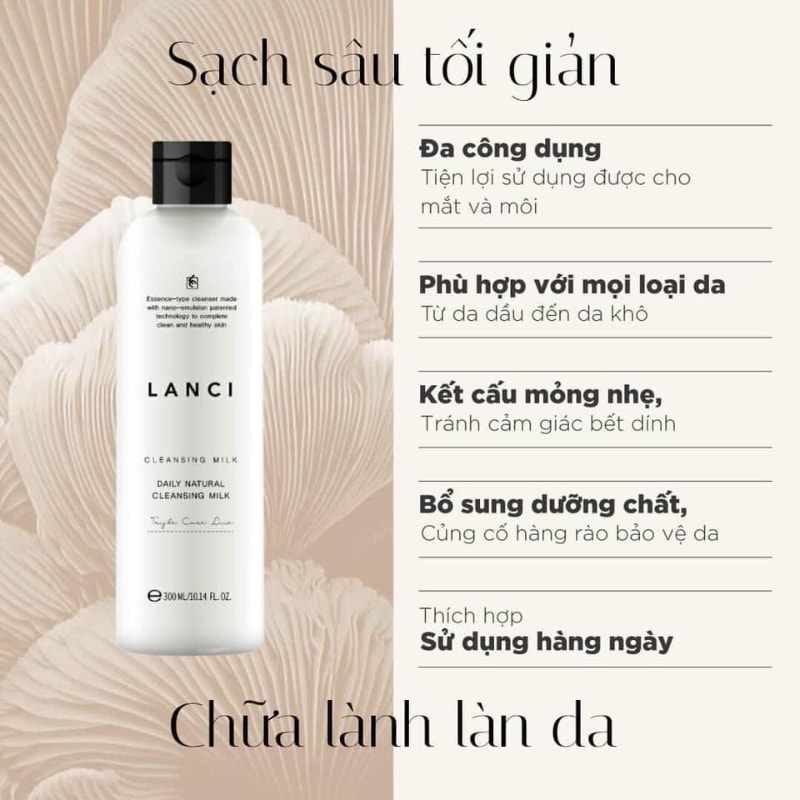 [HCM]Sữa tẩy trang đa năng Lanci Black Peat Hàn Quốc