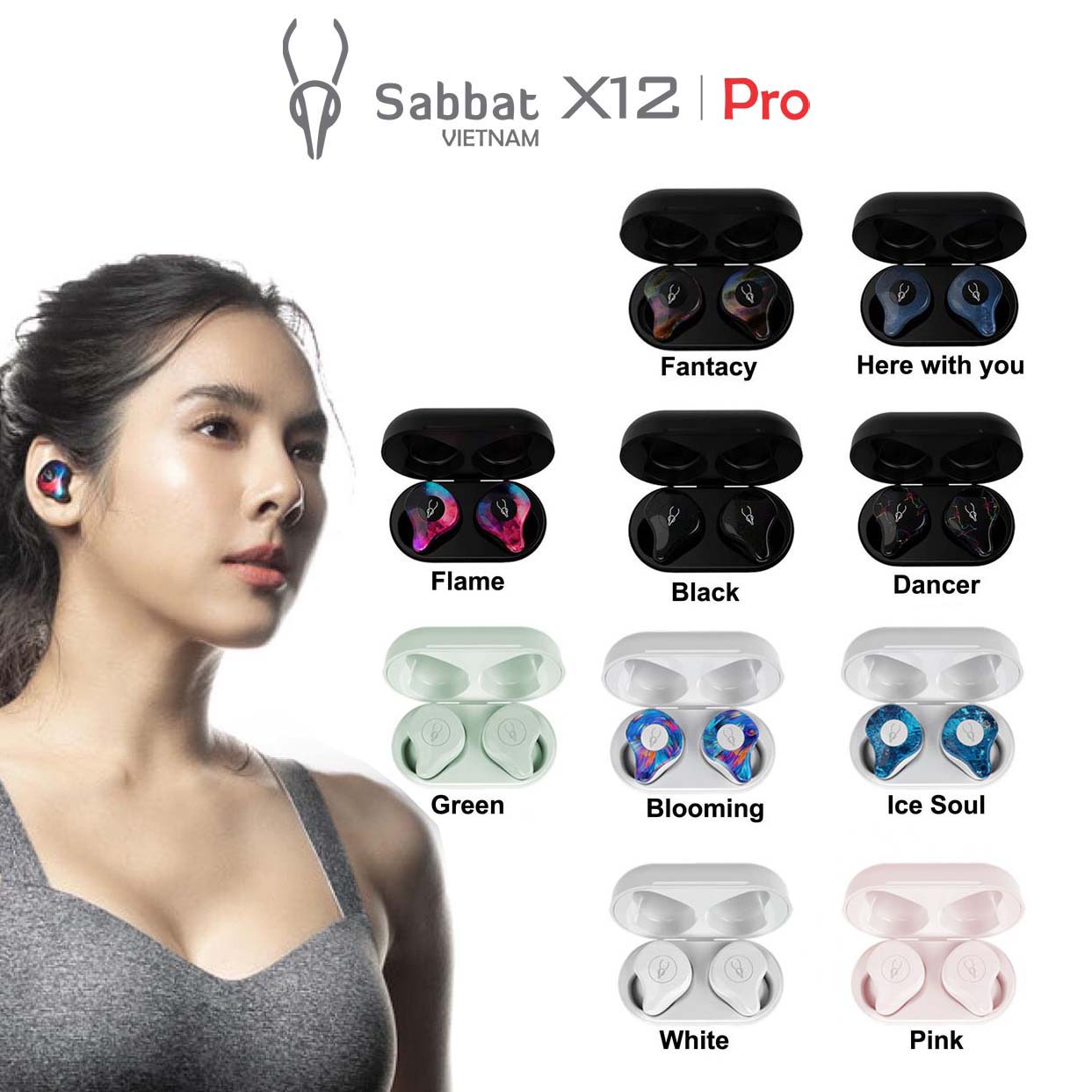 Tai nghe bluetooth không dây Sabbat X12 pro