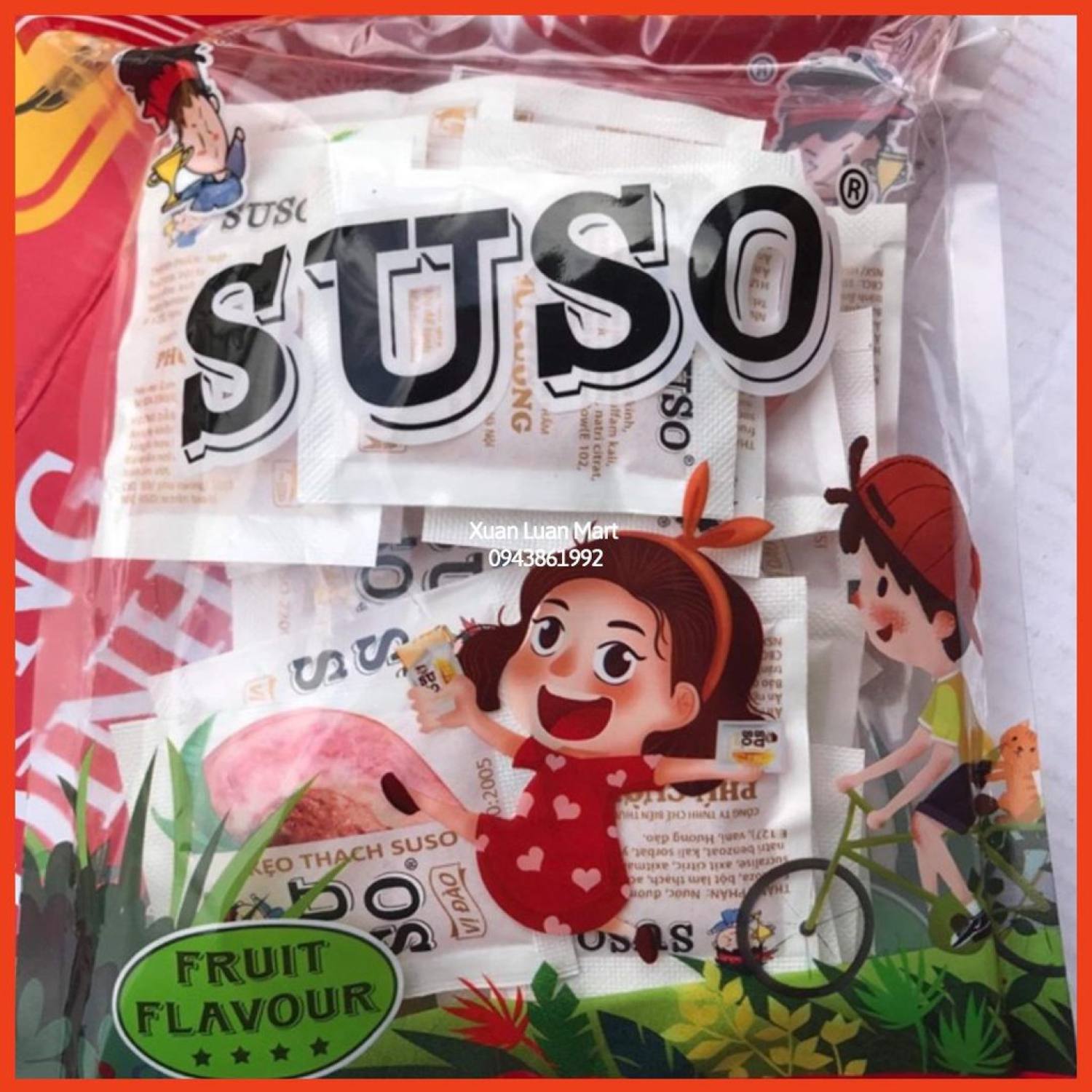 Kẹo thạch SuSo gói 380g thạch zaizai