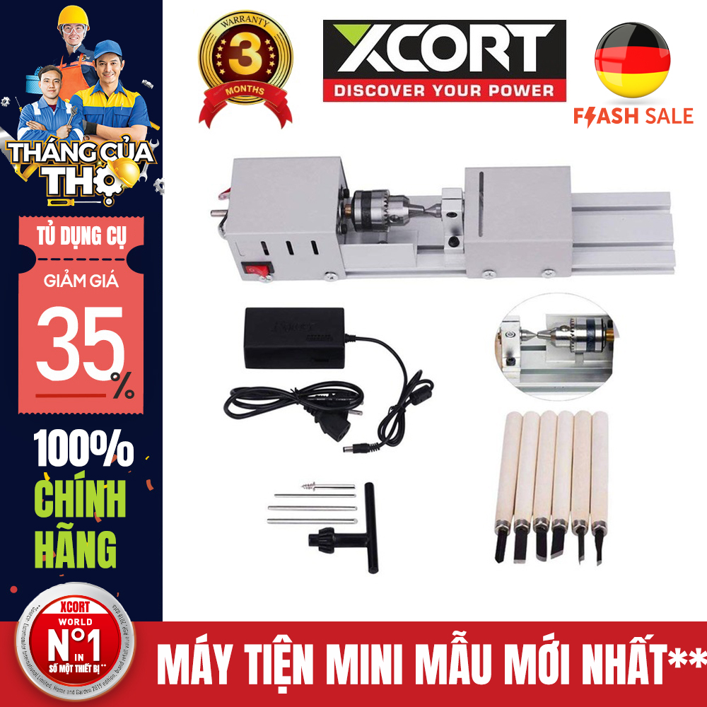 Máy tiện gỗ mini đa năng-bản mới nhất