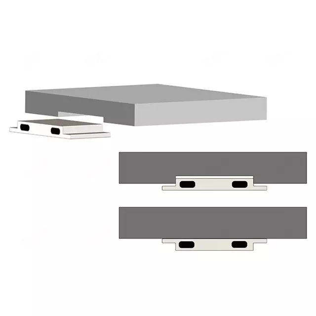 Cảm biến đóng mở 2 cánh tủ - loại dẹp, mỏng, dễ lắp đặt , màu trắng