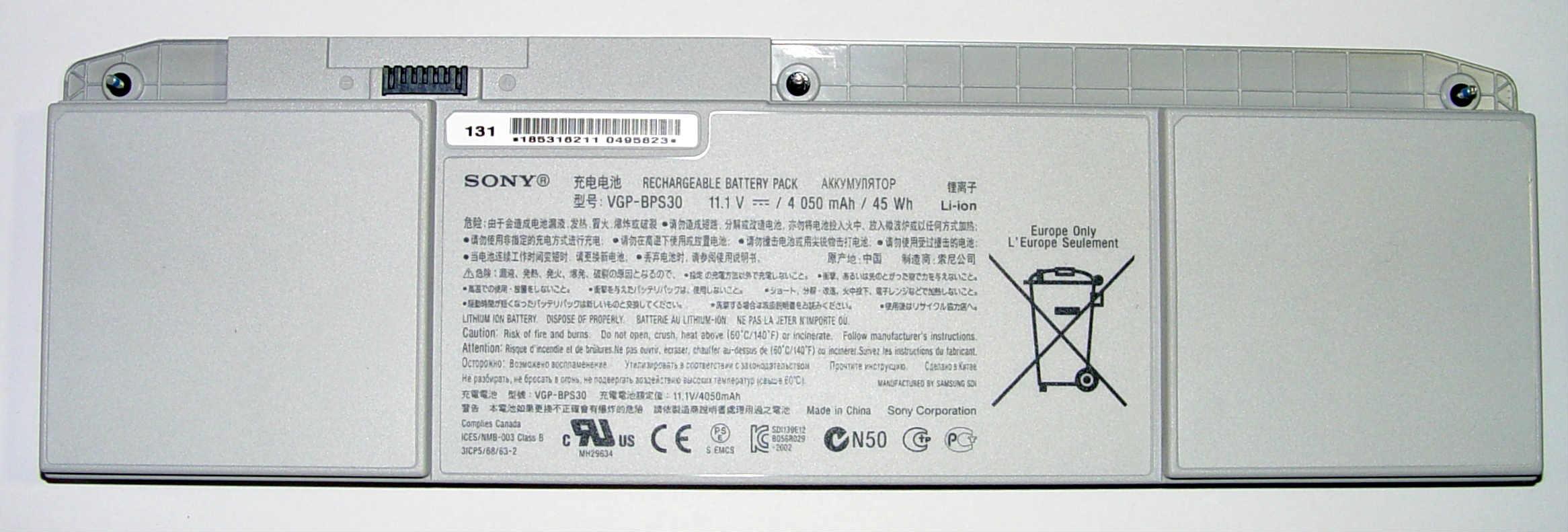 Pin laptop vaio vgp-bps30 zin - hàng nhập khẩu