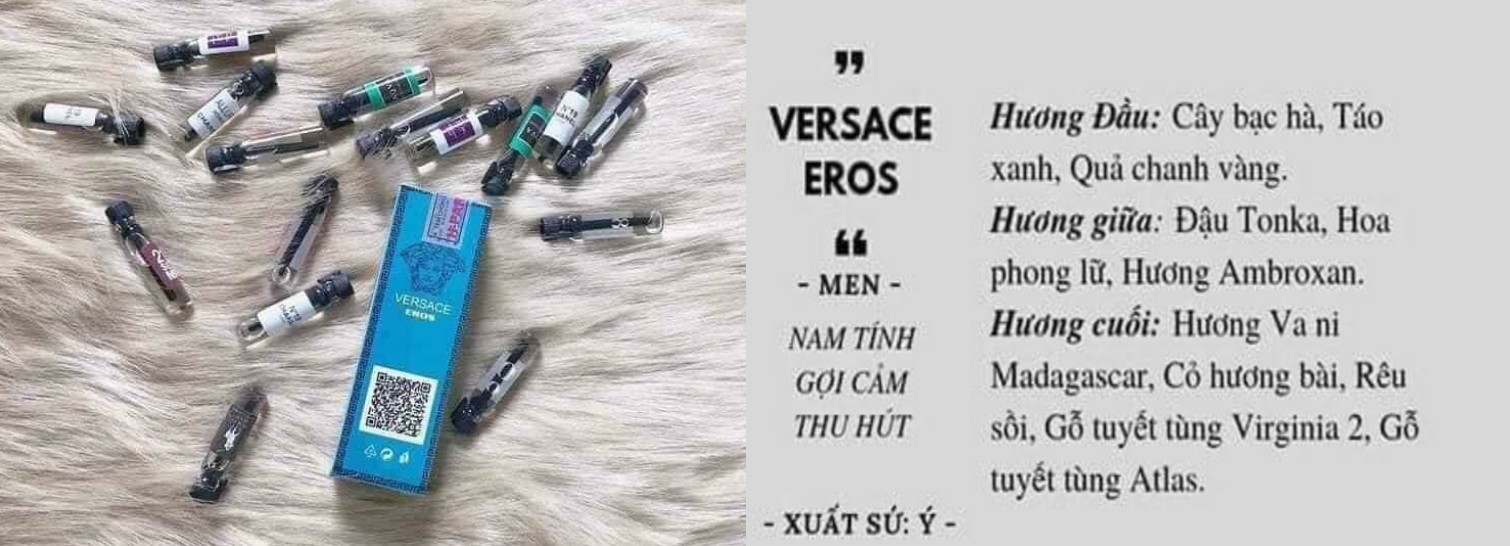 [HCM]Versace Eros Tinh Dầu Thơm Pháp Hparfum [ Mùi Nam ]