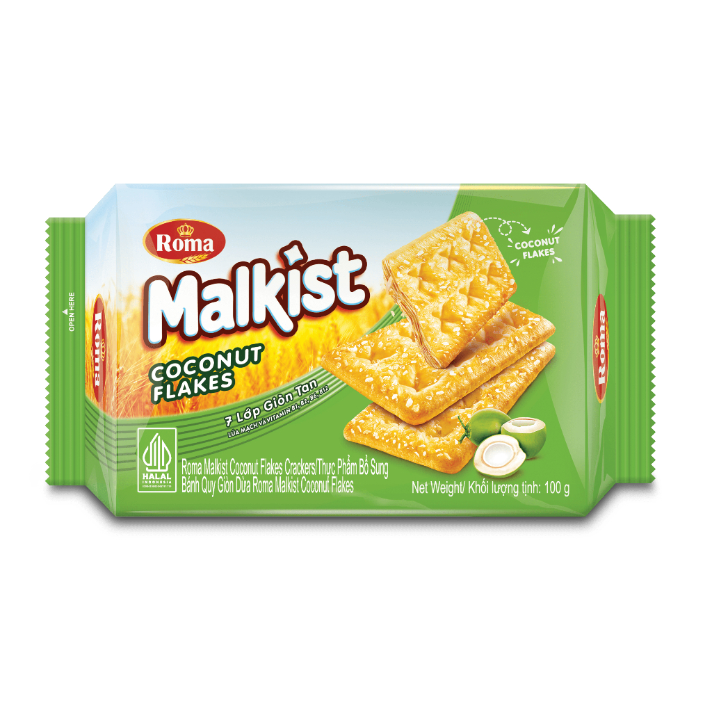 Bánh Roma Malkist Kopyor Dừa 100g
