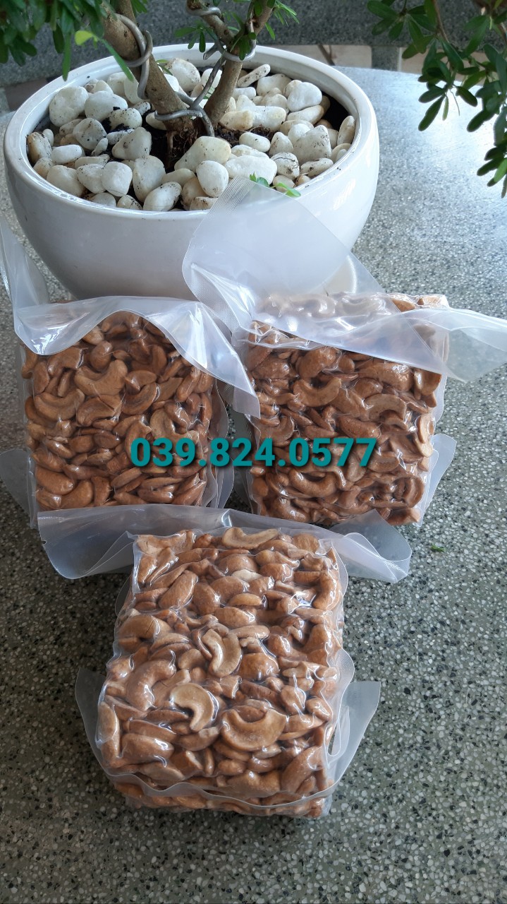 COMBO 2KG HẠT ĐIỀU RANG MUỐI BỂ/VỠ ĐÃ BÓC SẠCH VỎ LỤA