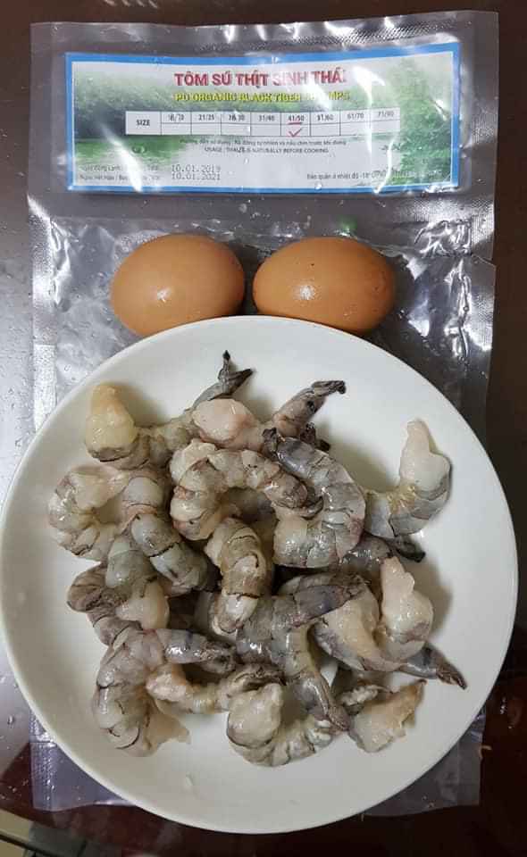 Tôm sú thịt sinh thái 250g, kích cỡ 41/50