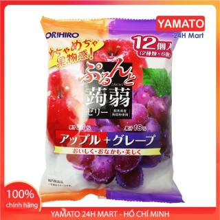 Thạch Hoa Quả Orihio Nhật Bản Gói To 12 Chiếc Mix Vị Táo Nho, Thạch Trái Cây, Thạch Trái Cây Nhật Bản thumbnail