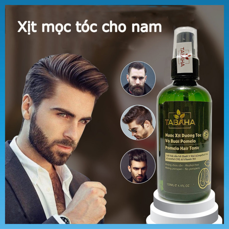 [HCM]Tinh dầu bưởi xịt dưỡng tóc cho nam giới Tabaha 120ml giúp giảm rụng mọc tóc con nhập khẩu
