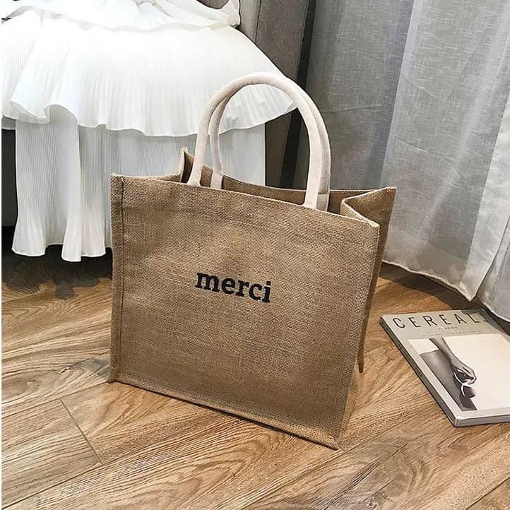 Túi cói Merci siêu sang