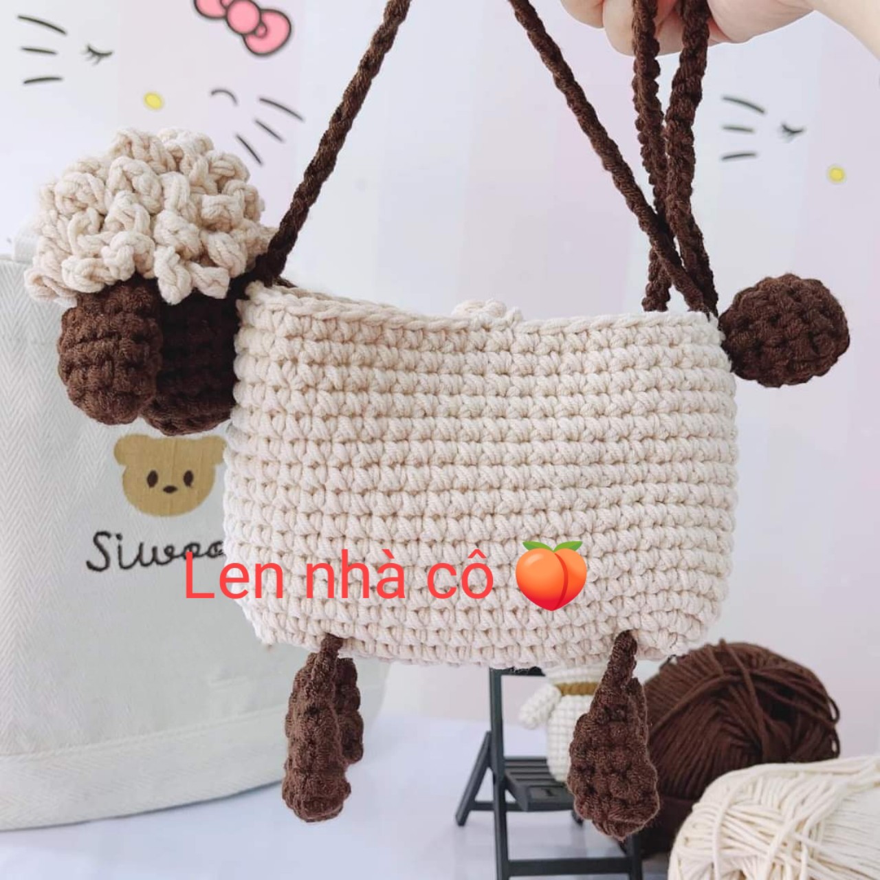 TÚI ĐEO CHÉO HANDMADE BÉ CỪU VÔ TRI SIÊU ĐÁNG YÊU