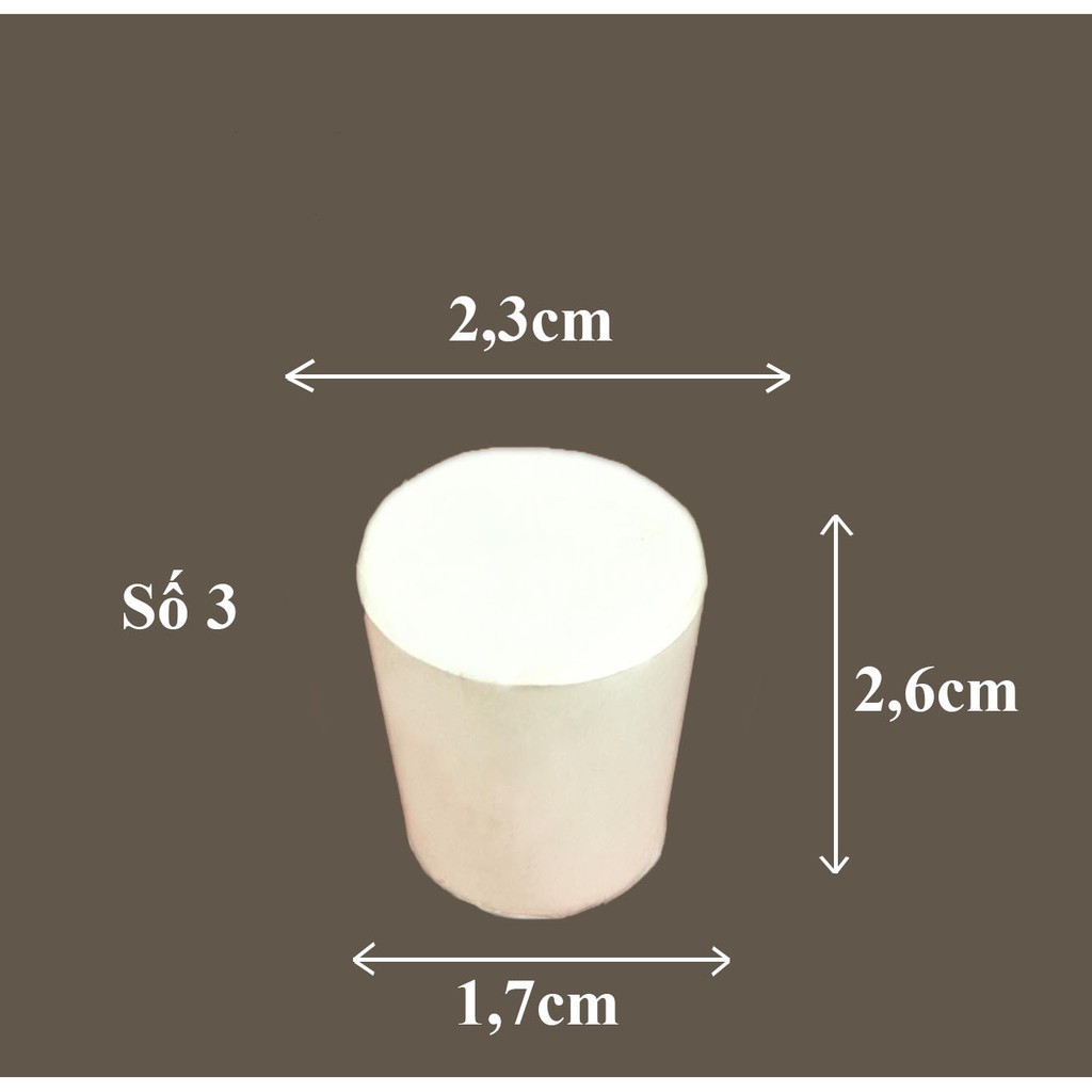 NÚT CAO SU 0 đến số 12 - DỤNG CỤ THÍ NGHIỆM