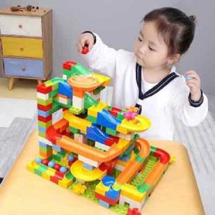 Bộ xếp hình cầu trượt LEG.O