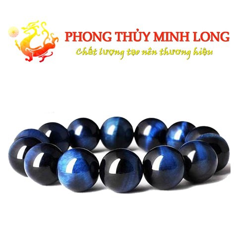 Vòng tay đá mắt hổ Xanh Dương chất lượng 5A hợp mệnh Thủy và Mộc