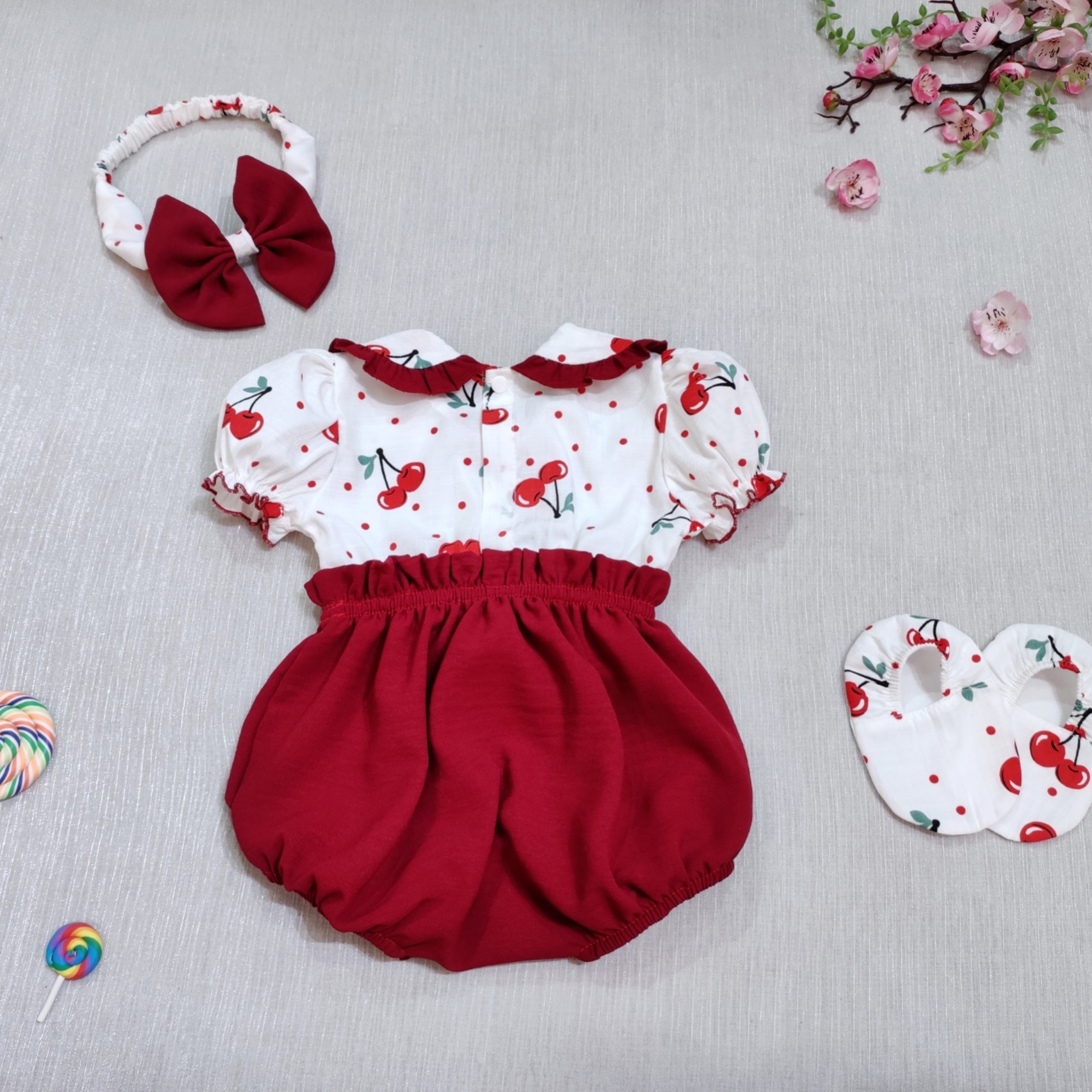 [ CÓ QUÀ TẶNG 💝] Body áo lền quần cho bé đầy tháng, thôi nôi