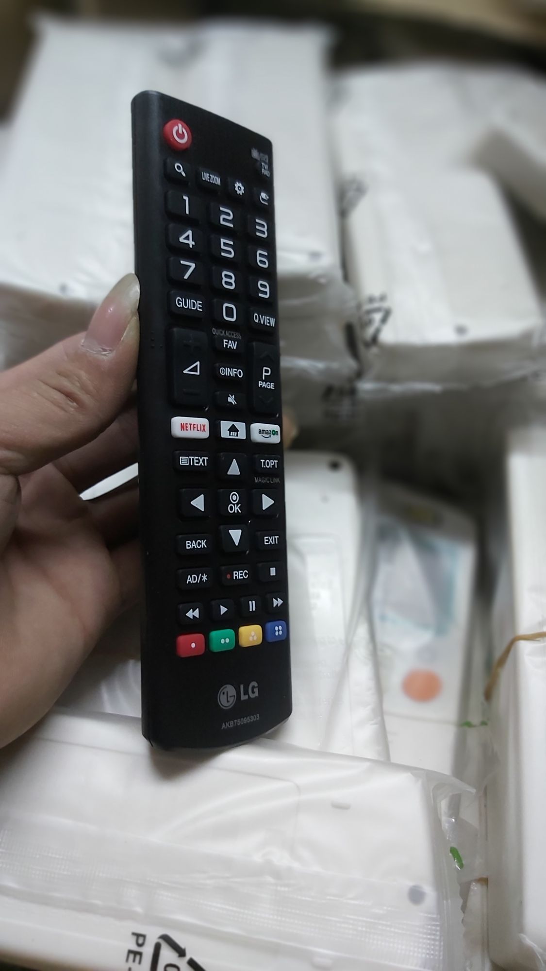 điều khiển tivi LG 4K 2nut trăng