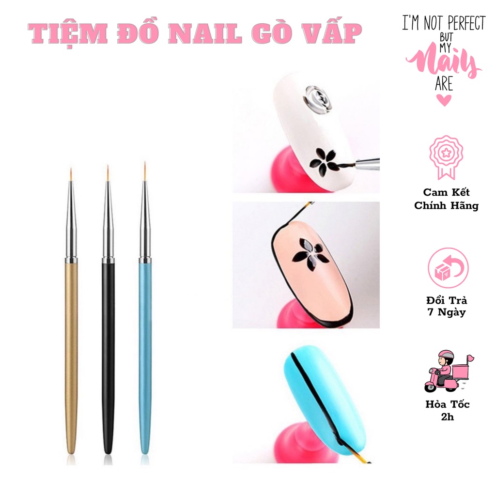 Bộ 3 Cây Vẽ Nét - Cọ Râu Vẽ Nail