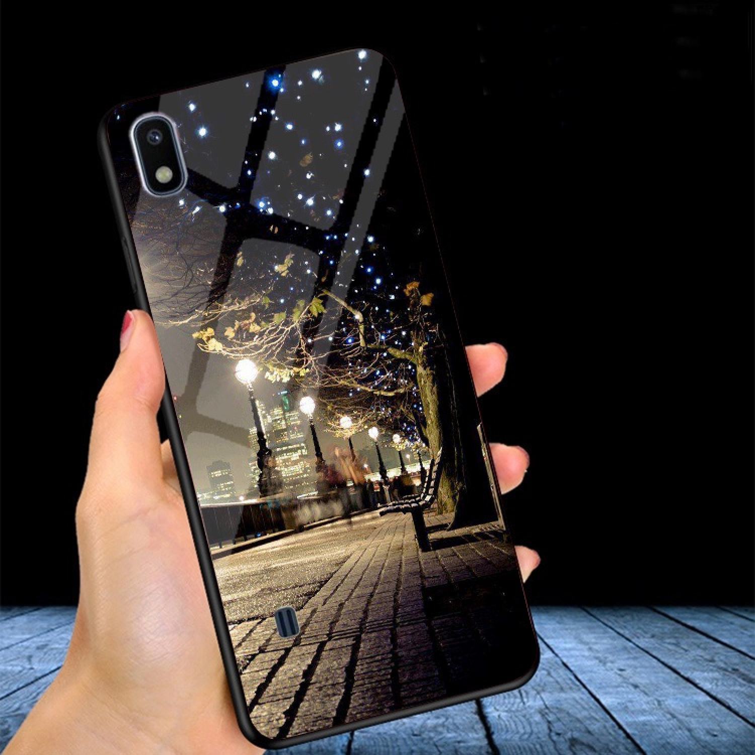Ốp lưng kính 3d samsung galaxy a10 ốp lưng thế hệ mới cao cấp