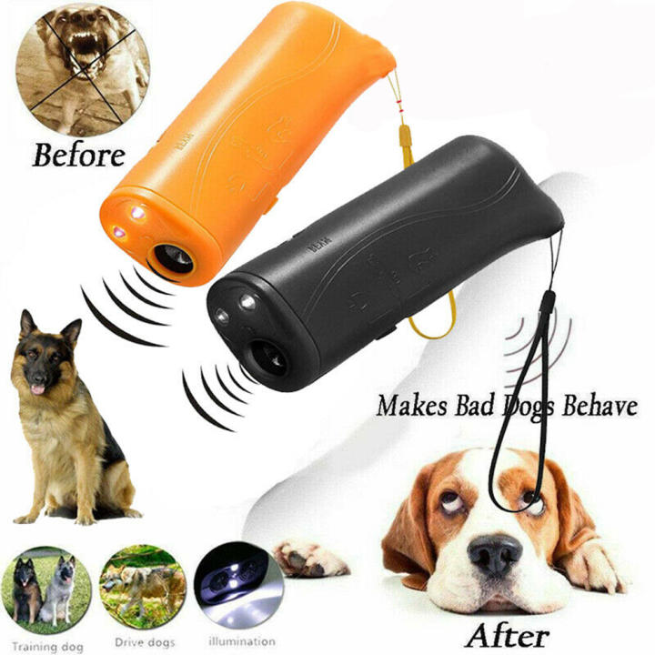 LIAOYING New LED Light Durable Gentle Chaser Style 3 in 1 Dogs Anti-barking Ultrasonic Anti Dog Barking Repeller Control Pet Training Device