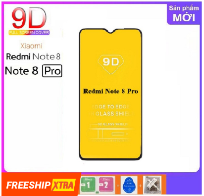 Xiaomi redmi note 8 và note 8 pro cường lực 9d full màn