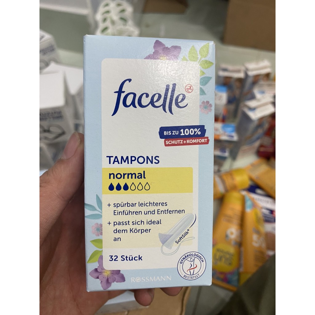BĂNG VỆ SINH DẠNG NÚT – TAMPON OB, FACELLE –HÀNG ĐỨC