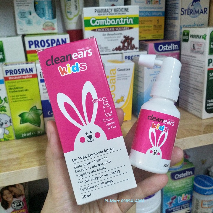Xịt tan ráy tai Clean Ears Kids 30ml