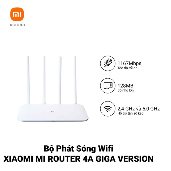 Bảng giá Bộ Phát Wifi Xiaomi Router 4A Giga Version, Trắng DVB4224GL Quốc tế Chính Hãng - Minh Tín Shop Phong Vũ