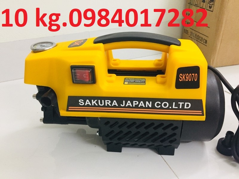 Xả Kho Giảm Giá Máy Rửa Xe mini Cao Cấp Sakura, Xịt Rửa Áp Lực Cao, Đánh Bay Mọi Vết Bẩn Cứng đầu