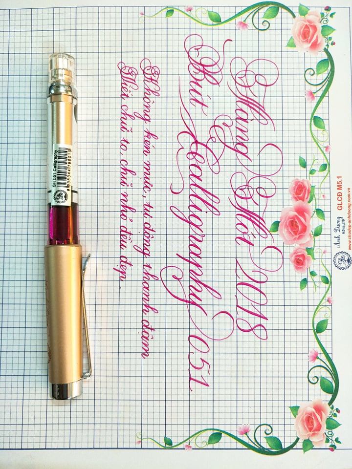[HCM]Bút mài Thầy Ánh 051 calligraphy
