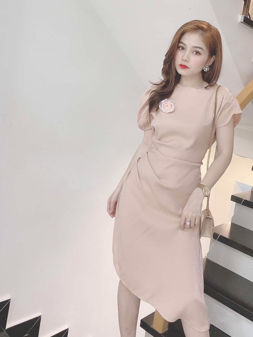 Váy Dự Tiệc, Đầm Body Dự Tiệc  Sang Trọng (Tặng Kèm Tag Hoa Xính Xắn) [Hàng cao cấp]