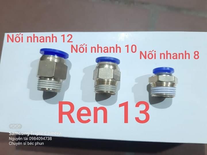 Ren ngoài 13- nối ống nhanh 8-10-12mm