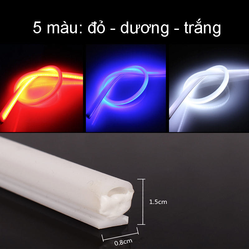 1 Dây Đèn led dây Audi silicon 30cm đủ màu chọn - K30