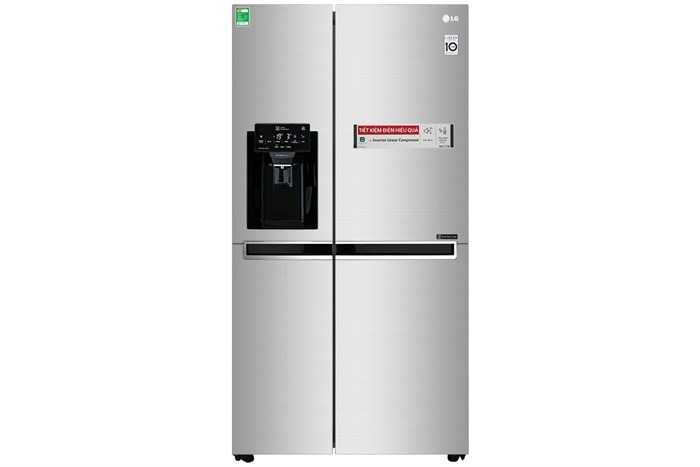 [Trả góp 0%] Tủ lạnh Side by Side LG GR-D247JDS 601L Inverter