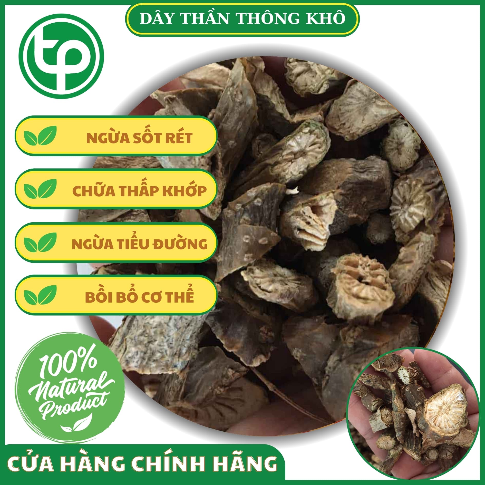 Dây thần thông khô 100g - Dược Tấn Phát