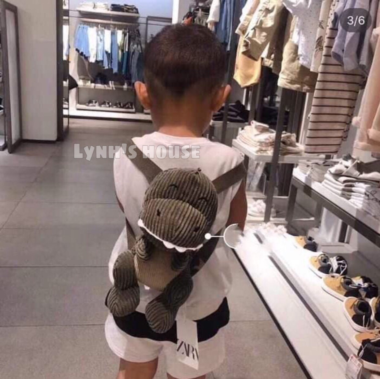 Balo Z.A.R.A DINOSAUR BACKPACK xuất dư