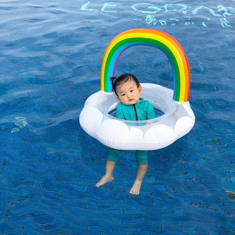 Phao bơi mây cầu vồng cho bé
