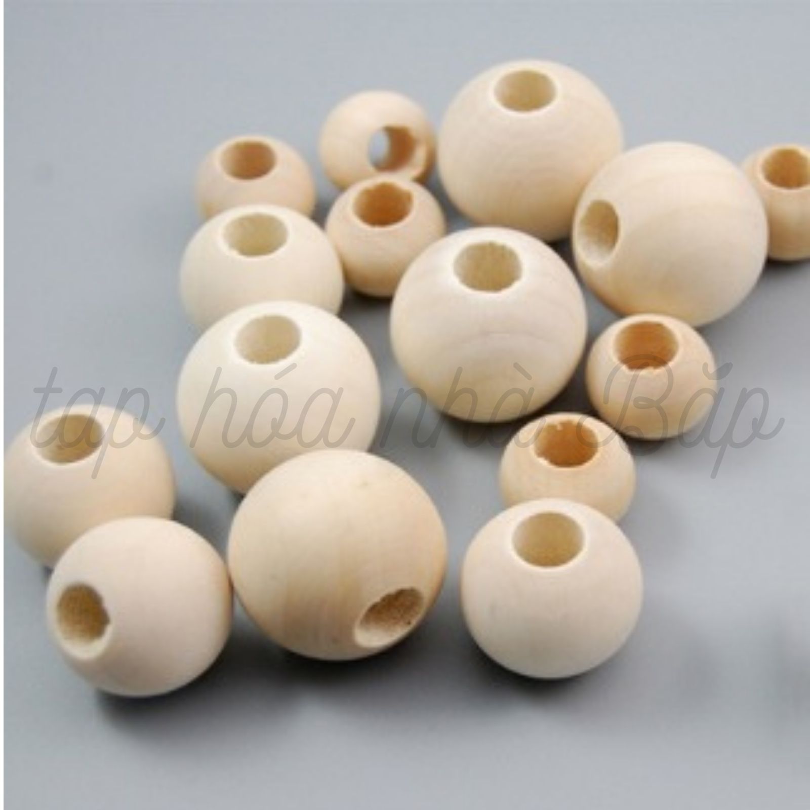 Hạt Gỗ Handmade - Hạt Xâu Vòng DIY các size