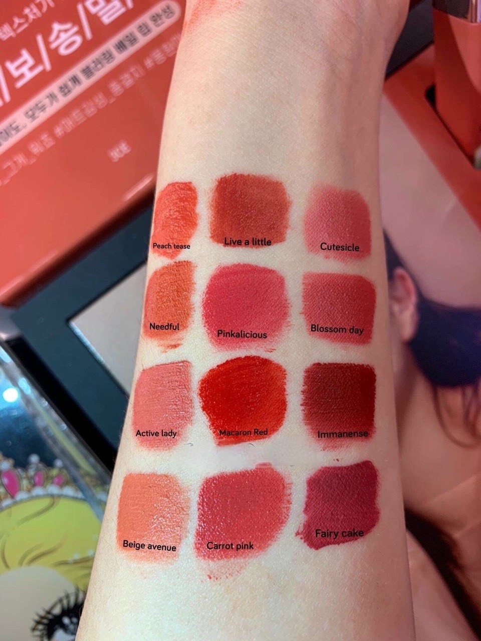 Bảng Màu Son 3CE Kem Cloud Lip Tint