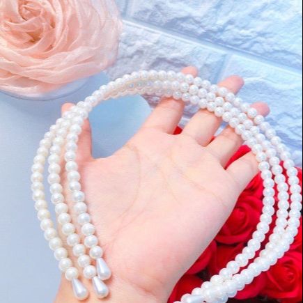 Bờm tóc tết mấn mặc áo dài, băng đô cài tóc PK409