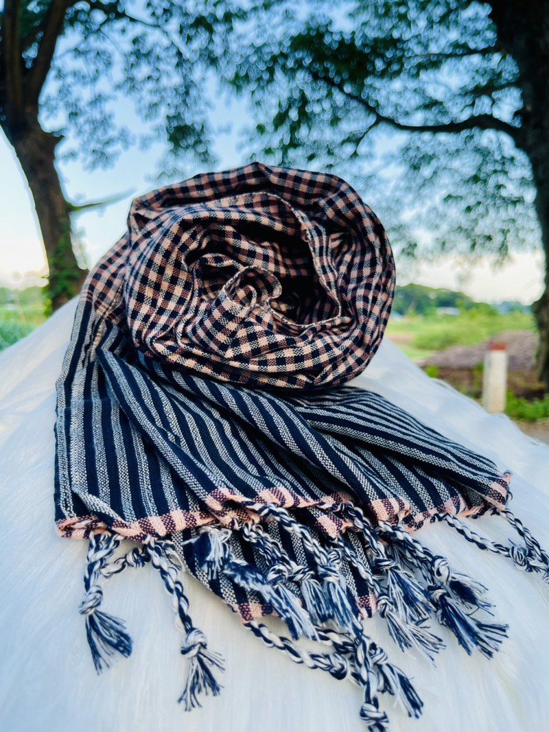 Khăn rằn campuchia vải cotton