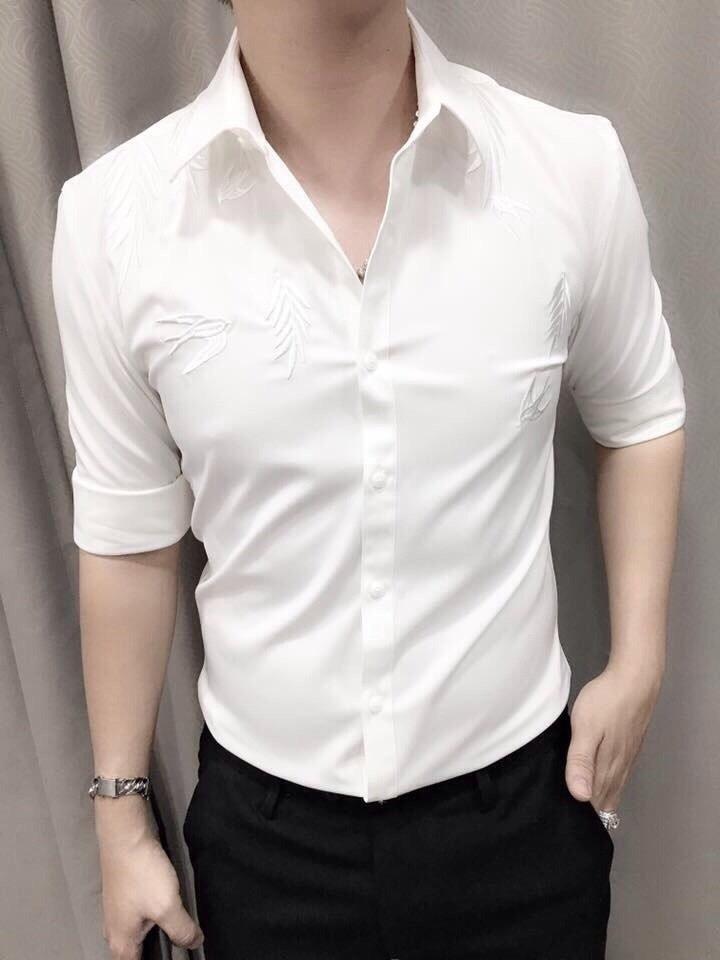 SƠMI LỤA DÀY THÊU HỌA TIẾT BAO CHẤT