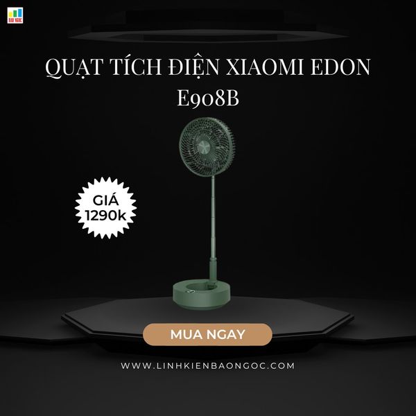 Quạt tích điện gấp Xiaomi Edon E908B
