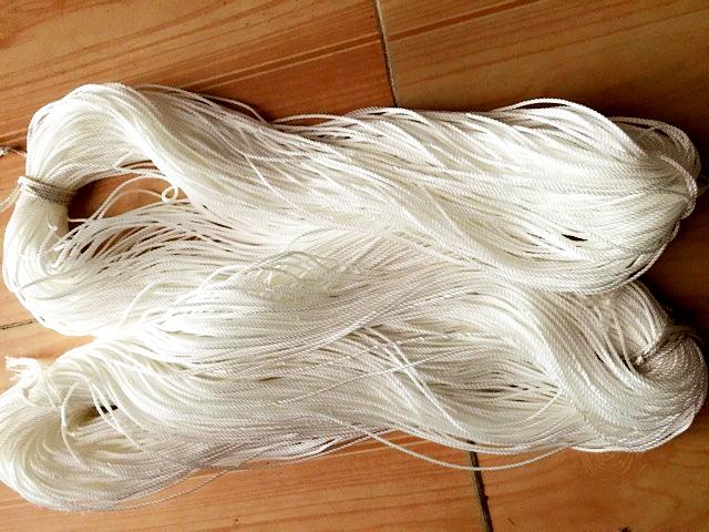 1 kg dây dù trắng 3mm loại dây tốt siêu dai siêu bền để thả diều, đan lưới
