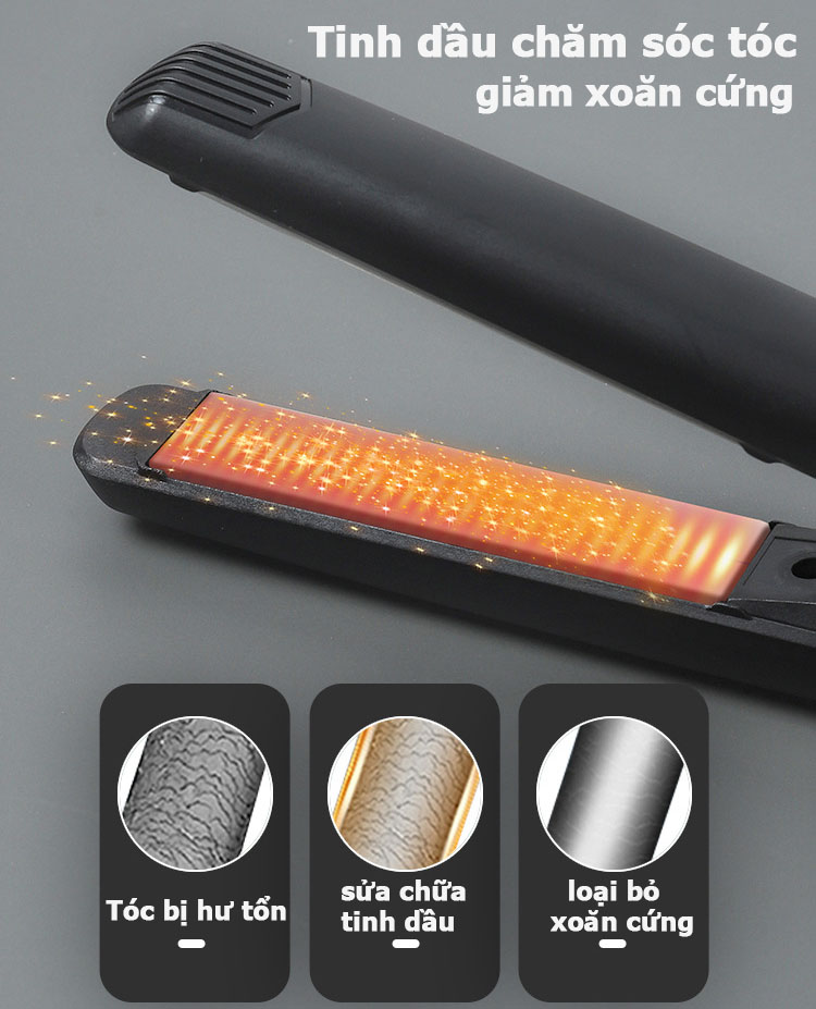 Panasonic Máy Duỗi Tóc uốn tóc mimi Máy ép tóc Đa năng - Máy làm tóc Uốn Tóc, Duỗi Tóc, Ép Tóc Mini Giúp Tạo Kiểu Tóc Đẹp Không Làm Hại Cho Tóc